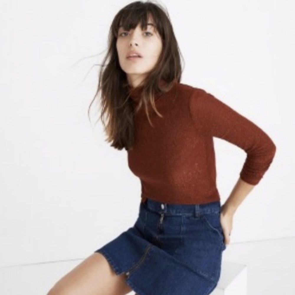 Madewell Whisper Cotton Turtleneck S